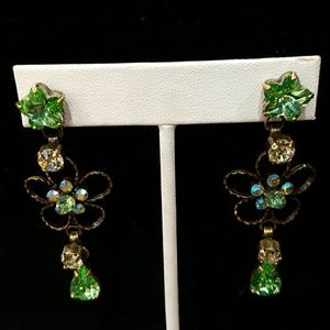 VAN GALZ -Earrings -Green SWAROVSKI